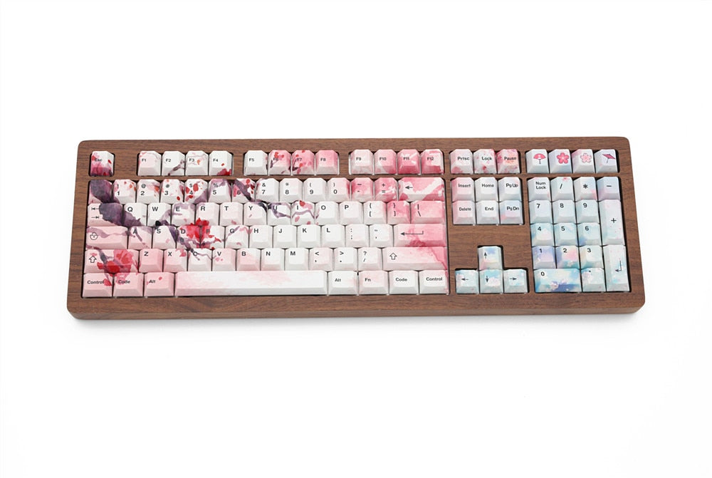 Cherry Blossom Keycaps PBT 5 للوجه