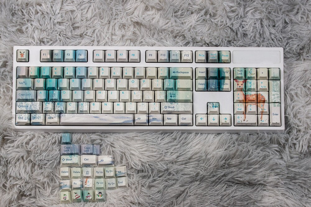 Winter Deer Keycaps PBT Cherry Profile Keycaps