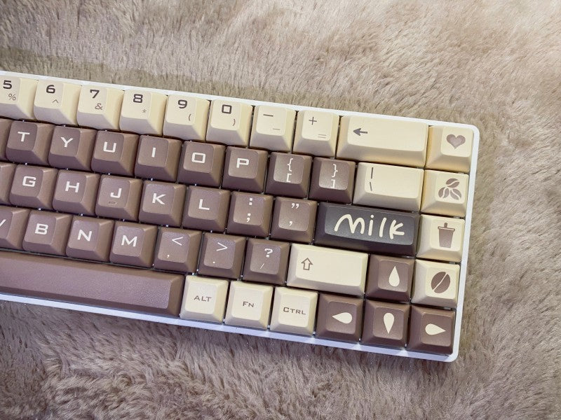 ملف تعريف Coffee Latte Keycaps PBT KCA