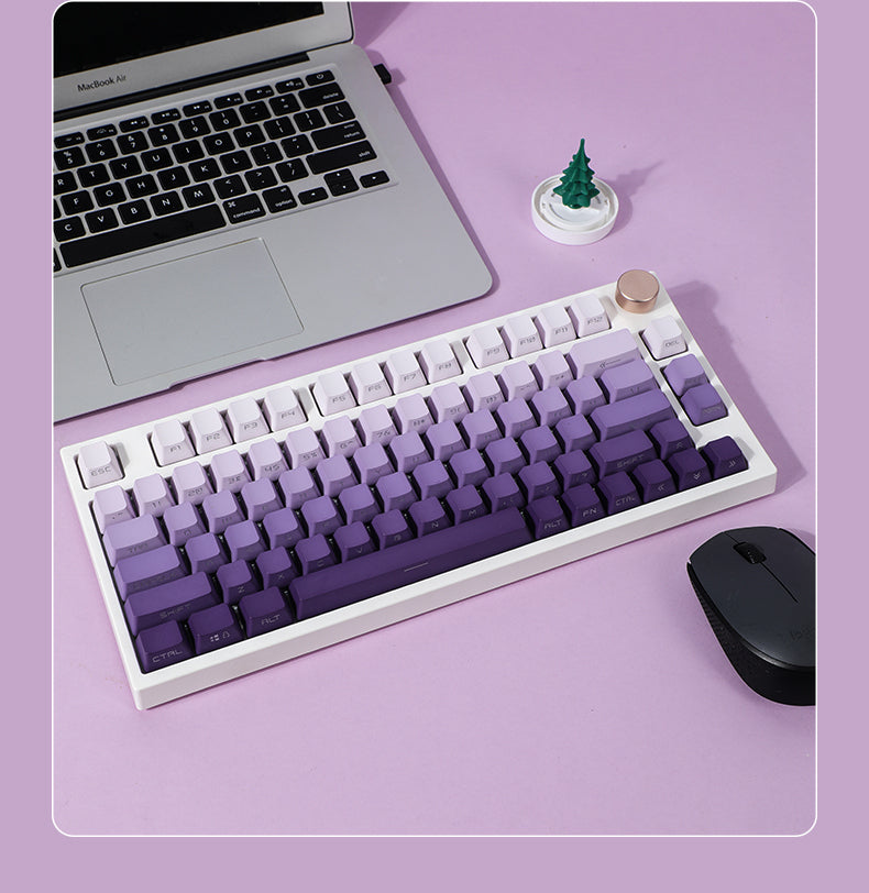 Dark Fragrance Gradient PBT Backlit Keycaps OEM Profile