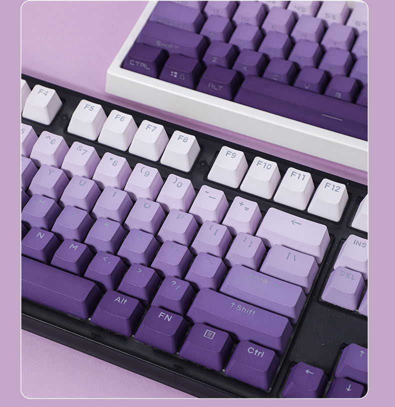 Dark Fragrance Gradient PBT Backlit Keycaps OEM Profile