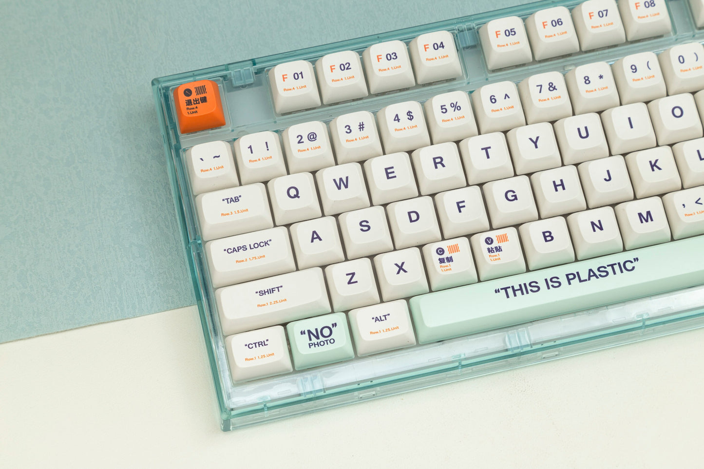 البلاستيك كيكابس QSA الملف الشخصي PBT Keycaps