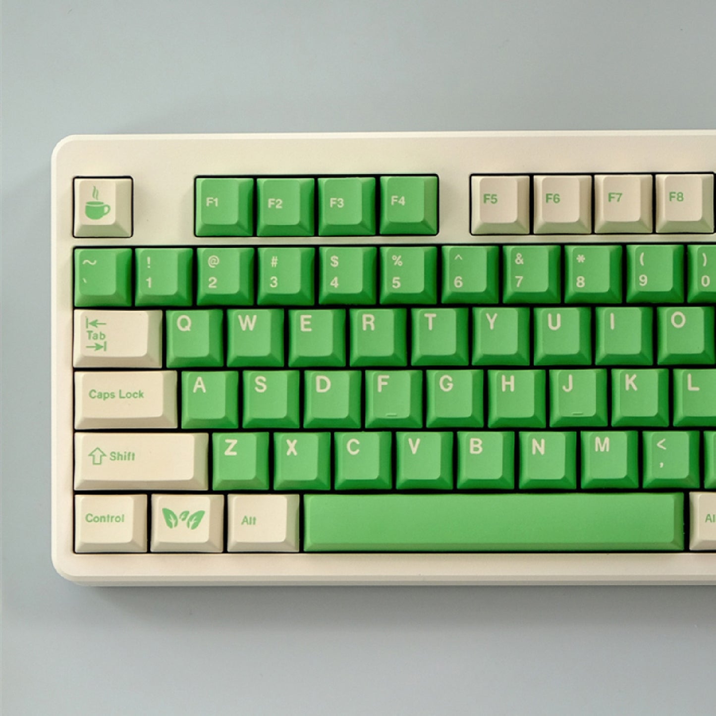 Cream Matcha Keycaps PBT Cherry Profile Keycaps