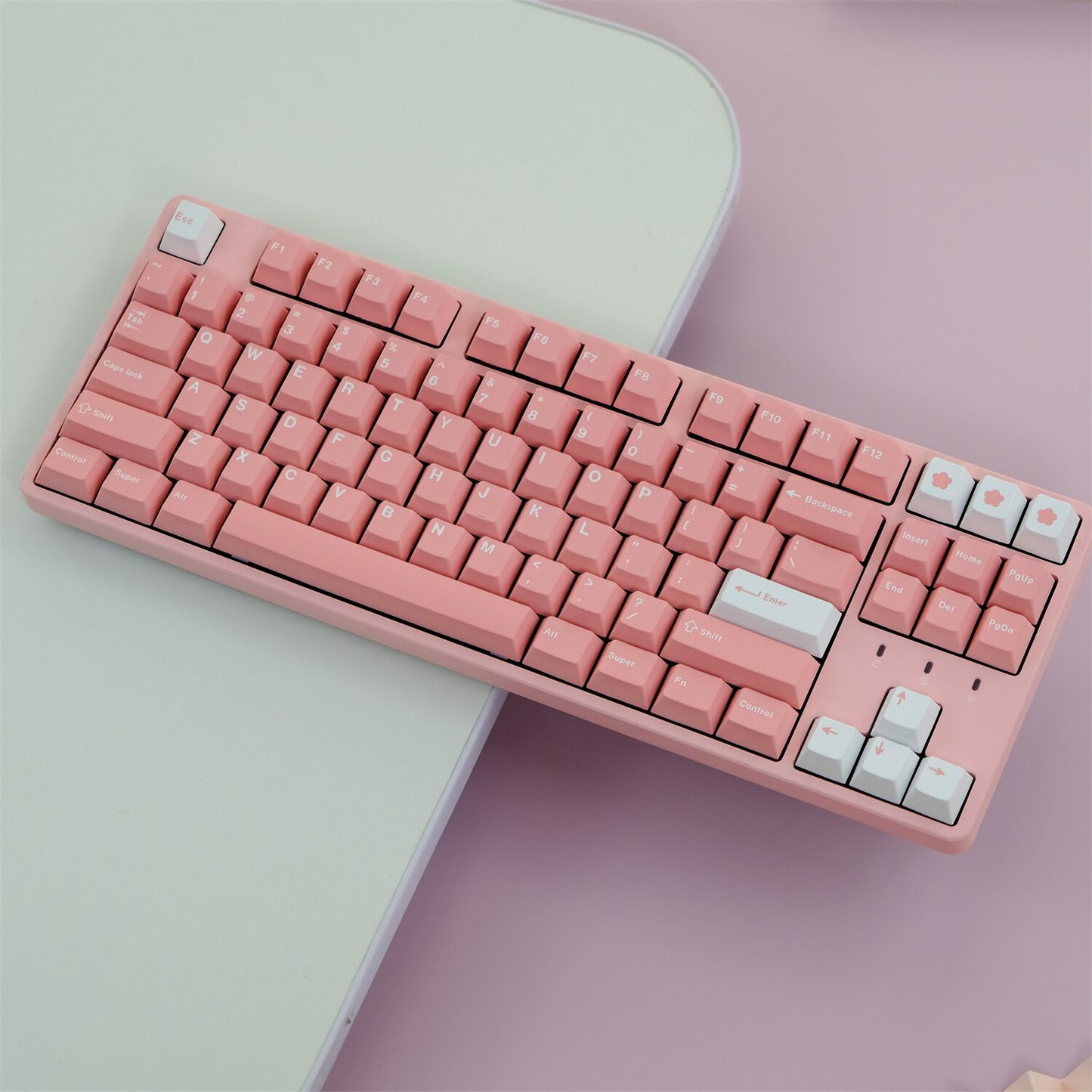 Peach Blossom Cherry Profile Keycaps