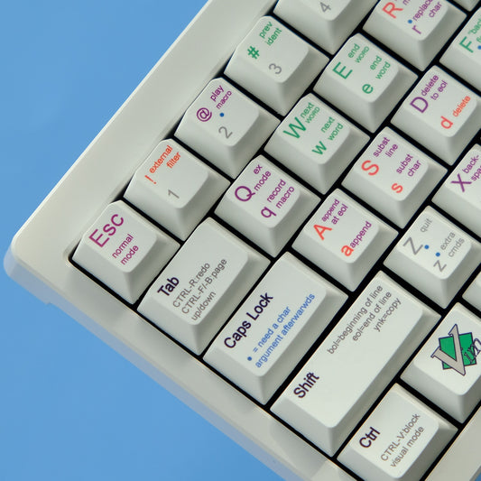 VIM Coder PBT Keycaps ملف تعريف الكرز