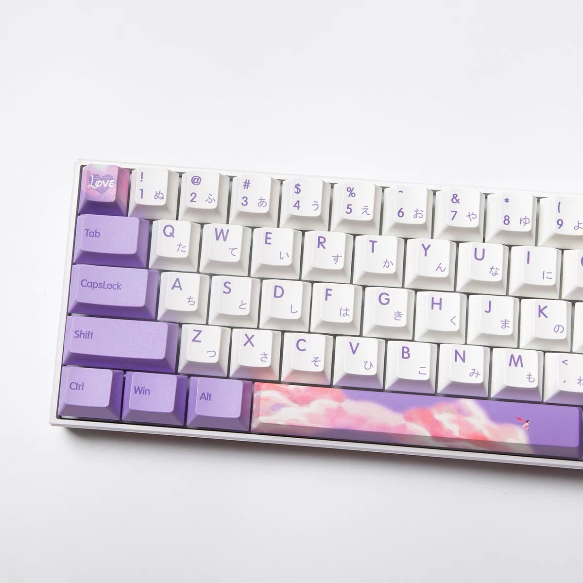 Purple Clouds PBT Cherry Profile Keycaps