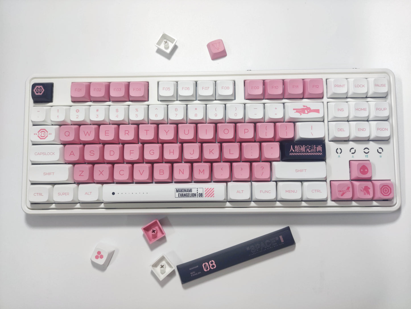 EVA 08 PBT XDA Profile Keycaps