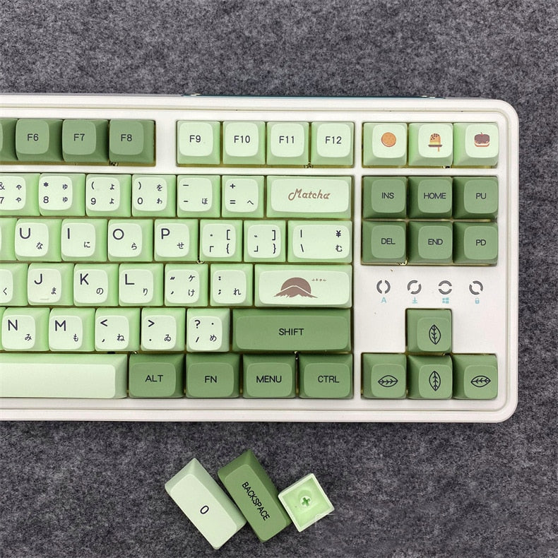 Matcha Green Keycaps PBT XDA