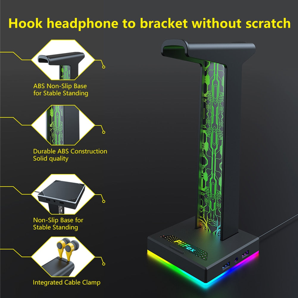 RGB Gaming Headphone Stand