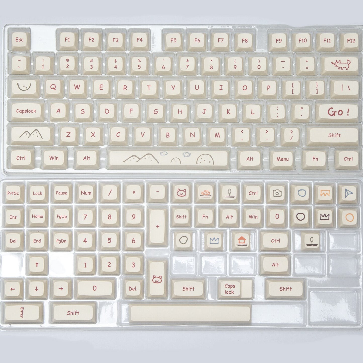 ملفات تعريف الارتباط الكتابة على الجدران Cartoon BPT Keycaps XDA Profile