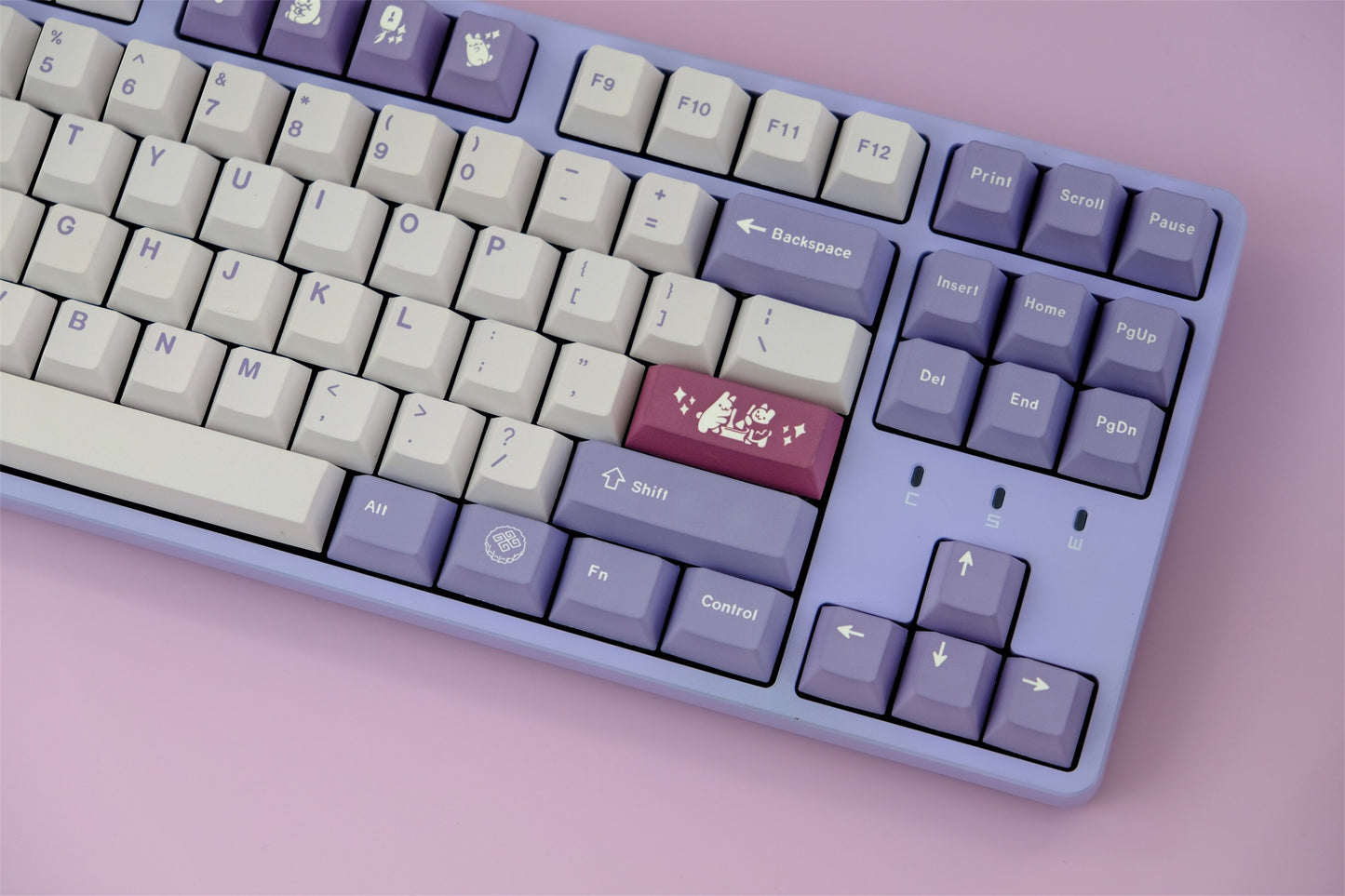 Rabbit cherry profile PBT Keycaps