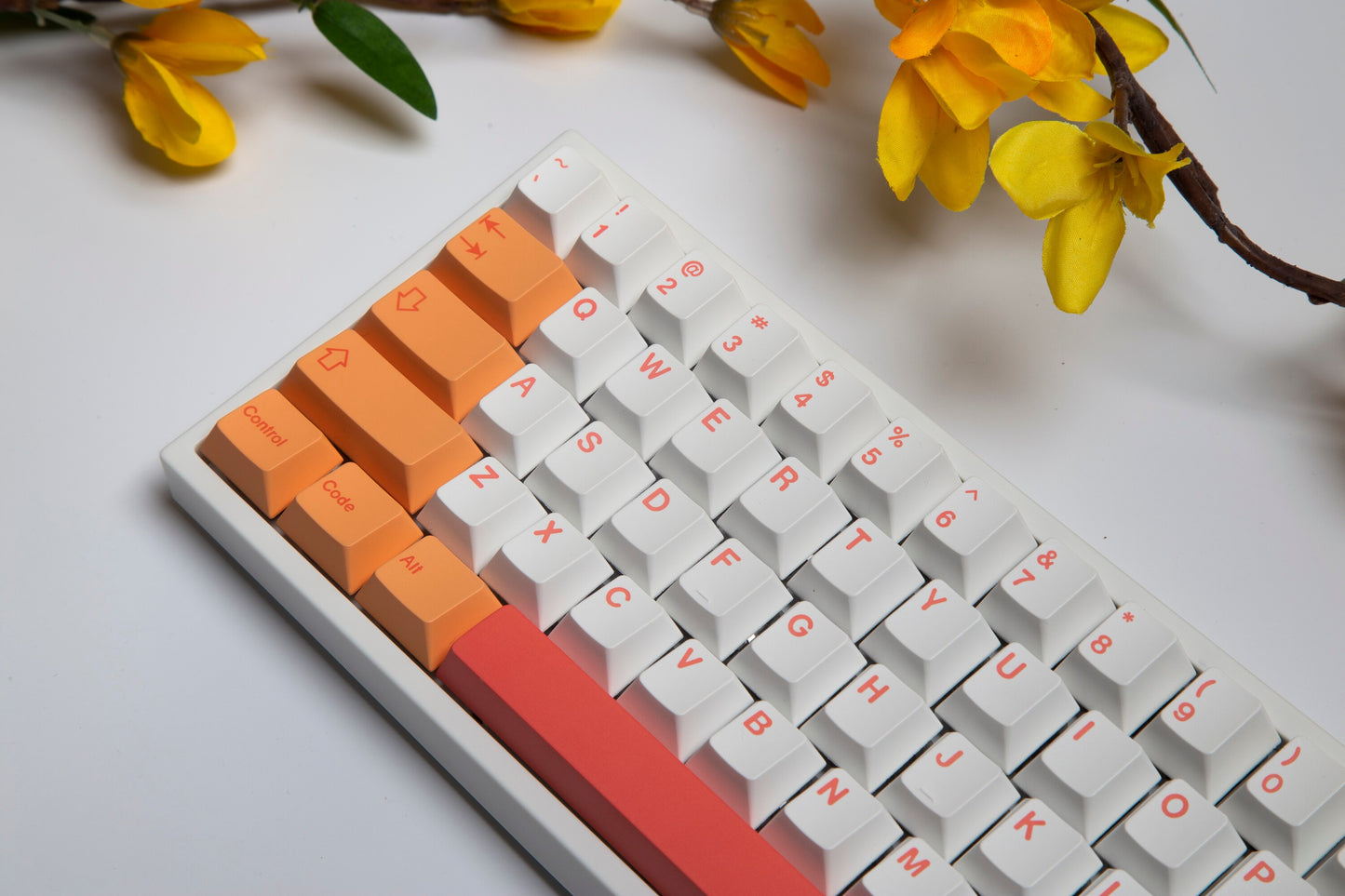 Peach Keycaps PBT Cherry Profile