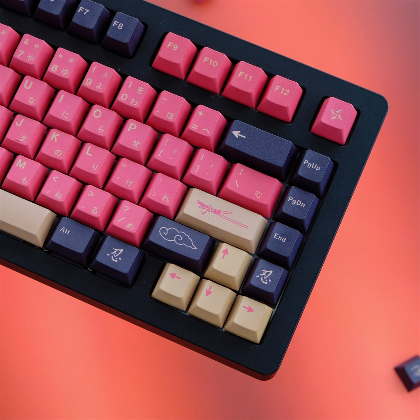 Red Samurai Keycaps PBT Cherry Keycaps