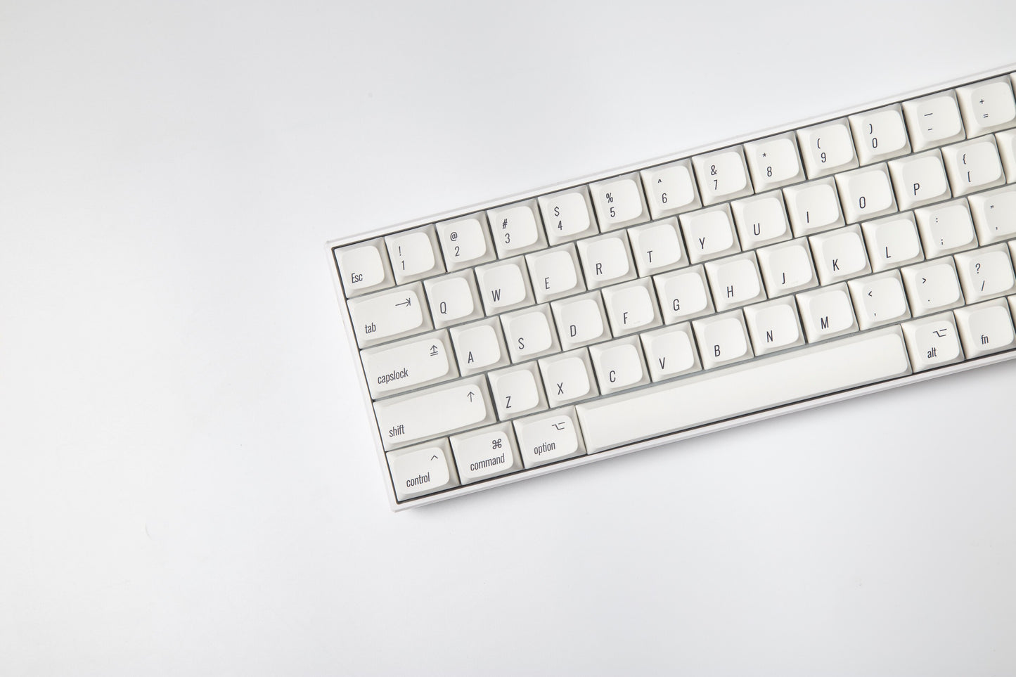 Minimalist White Style PBT Keycap XDA Profile Keycaps