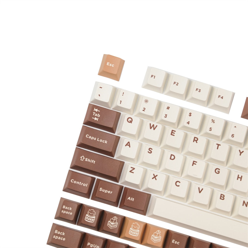 Tiramisu PBT Cherry Profile Keycaps