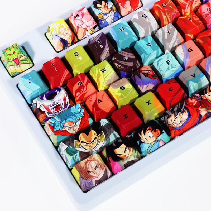 Dragon Ball Cherry Profile PBT Keycaps