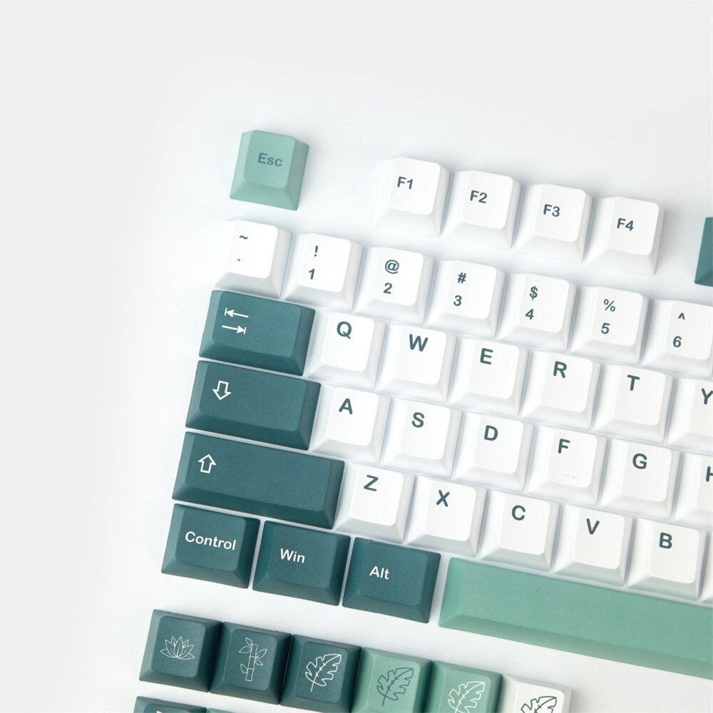 Botanical PBT Keycaps Cherry Profile