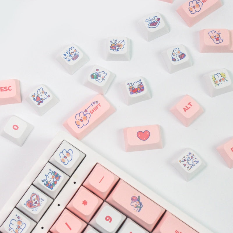 Steam Rabbit Pink Keycaps XDA Profile