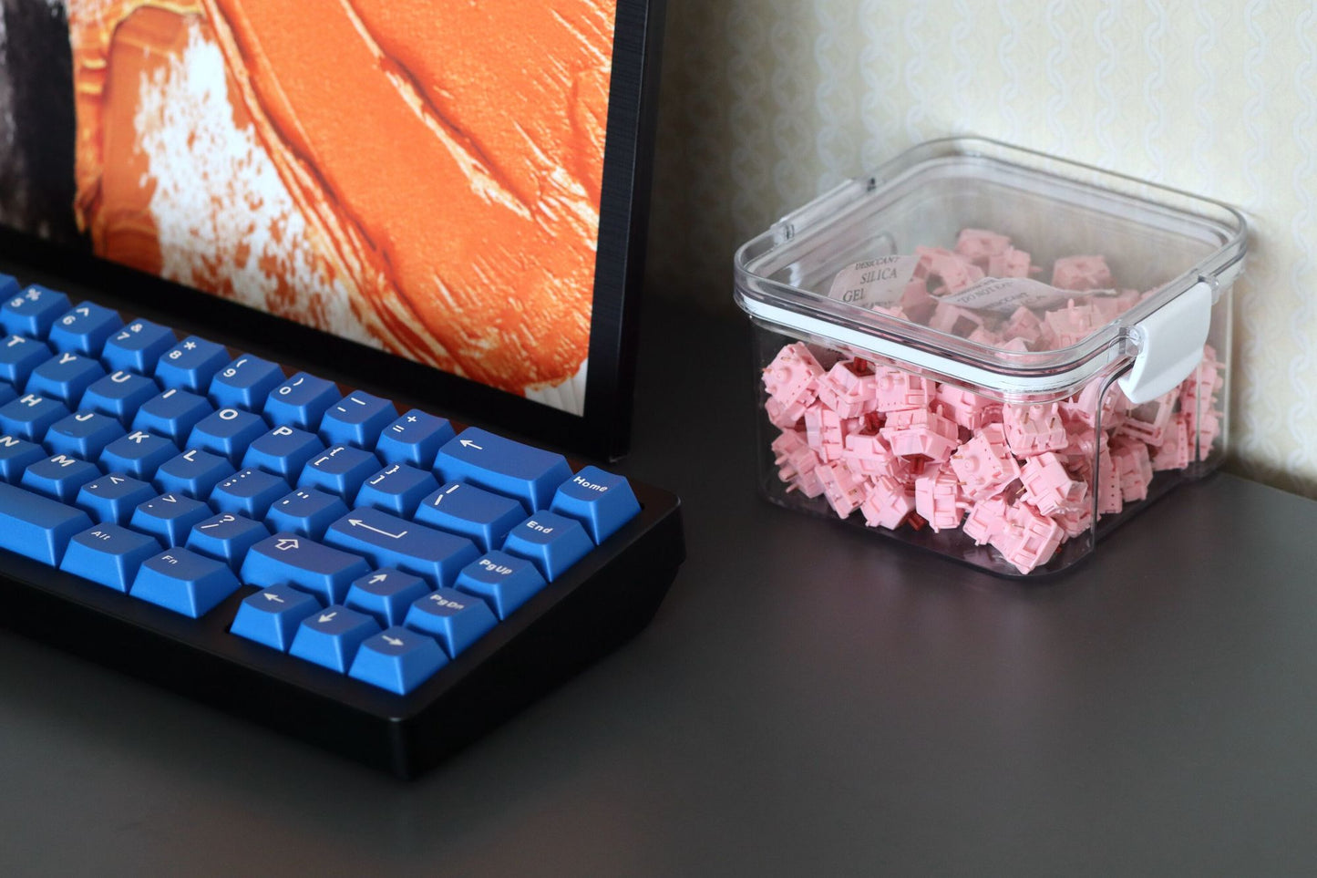 Aifei Icon Classic Blue Keycaps ABS Double Shot Keycaps Cherry Profile