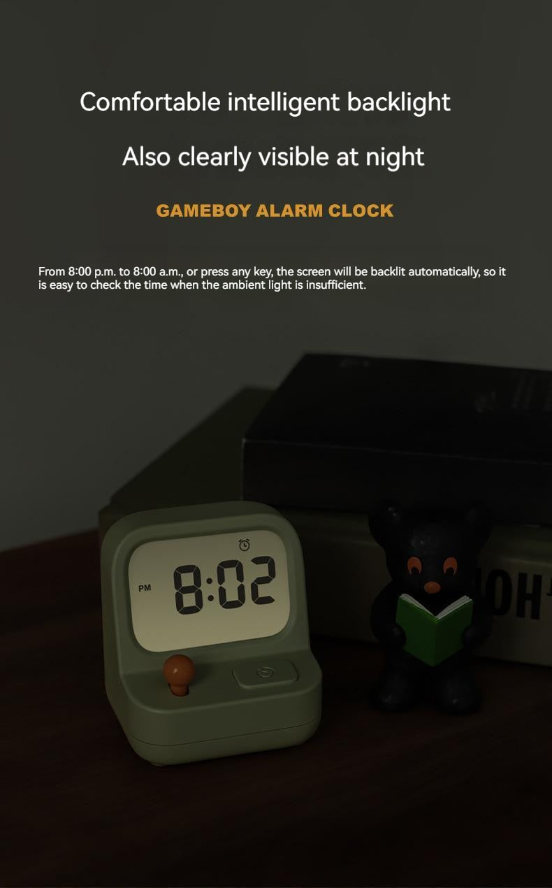 Creative Retro Mini Handheld Game Alarm Clock