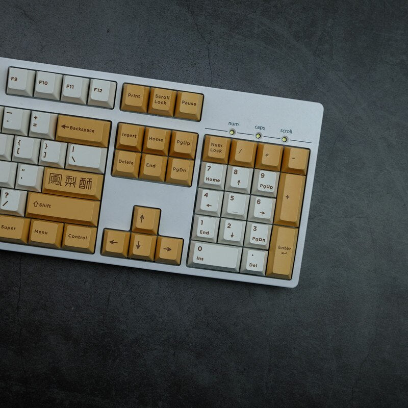 Pineapple Cake PBT Cherry Profile Keycaps F