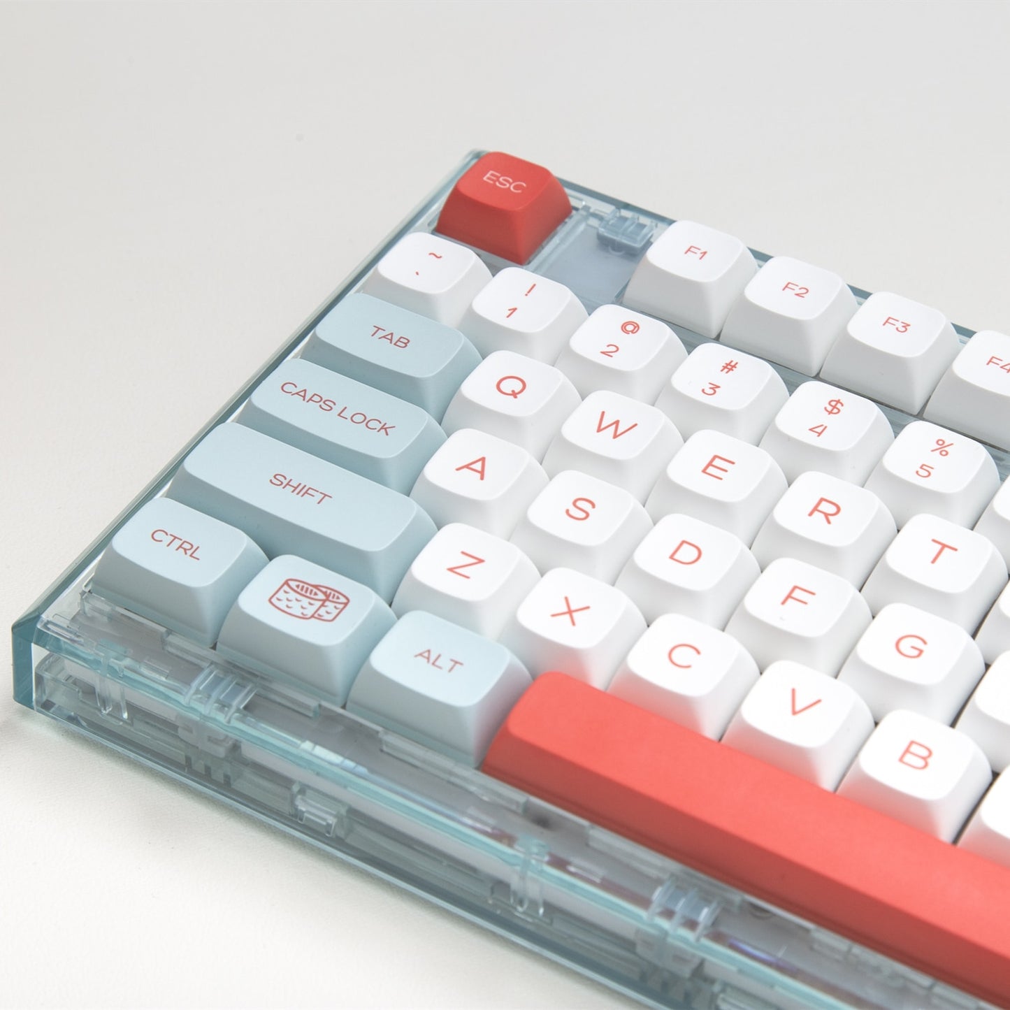 Salmon Keycaps PBT XDA Profile