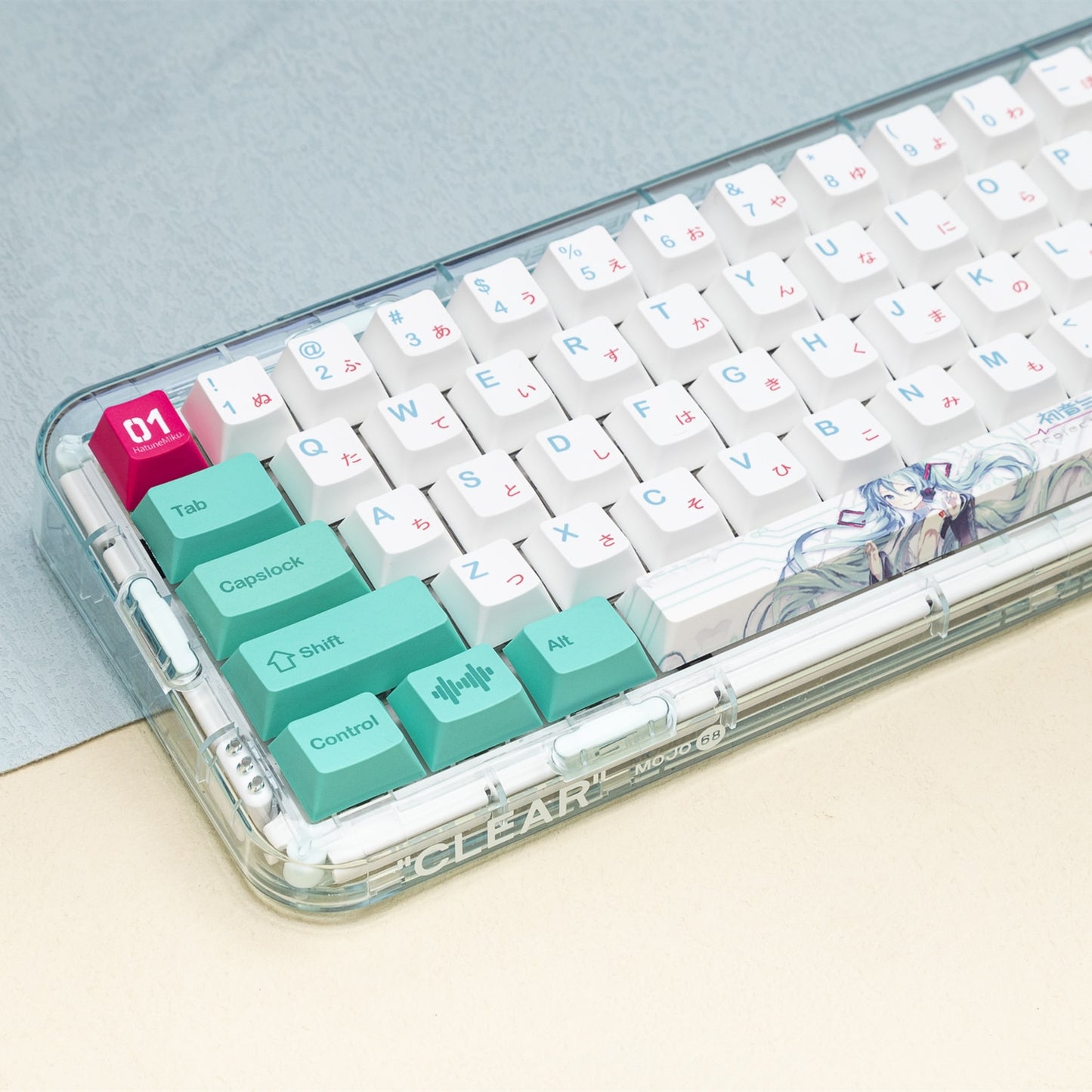 Miku Cherry profile PBT Keycaps