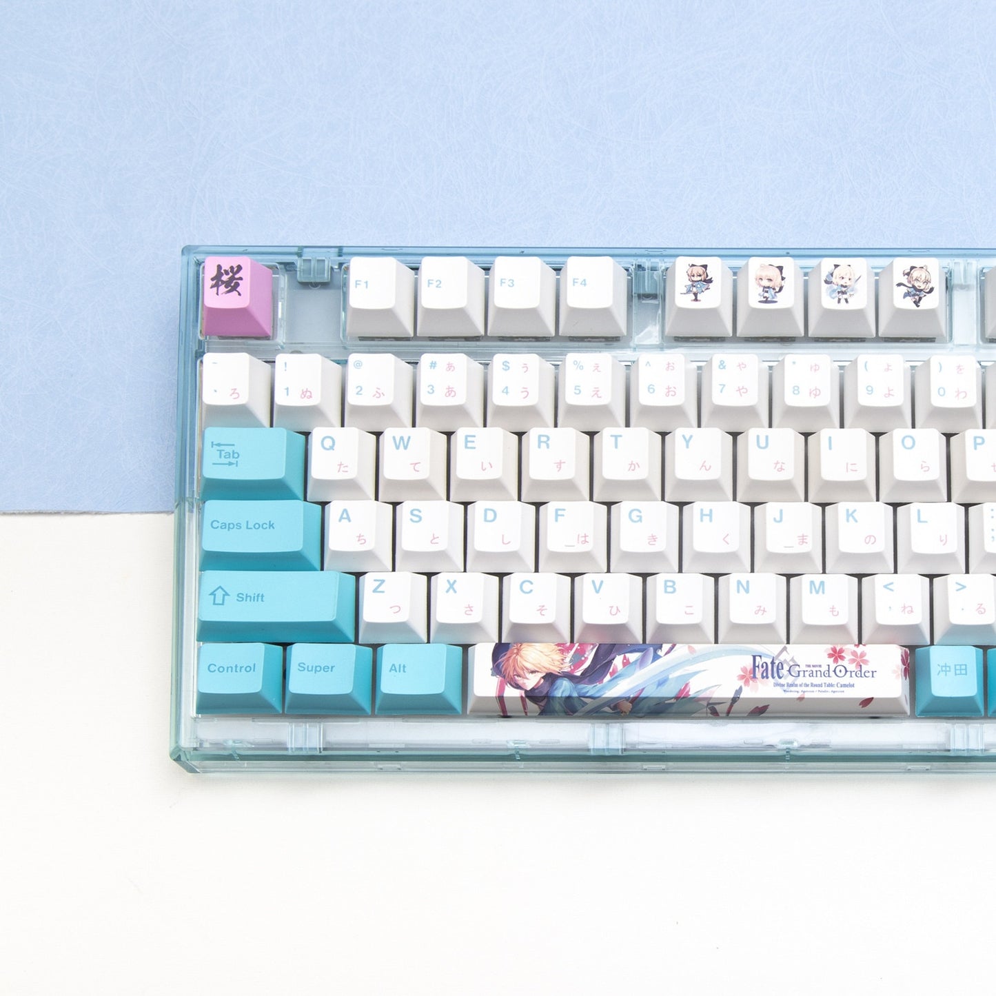 Okita Soji Keycaps PBT Cherry Profile