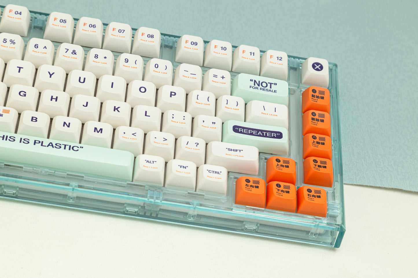 البلاستيك كيكابس QSA الملف الشخصي PBT Keycaps