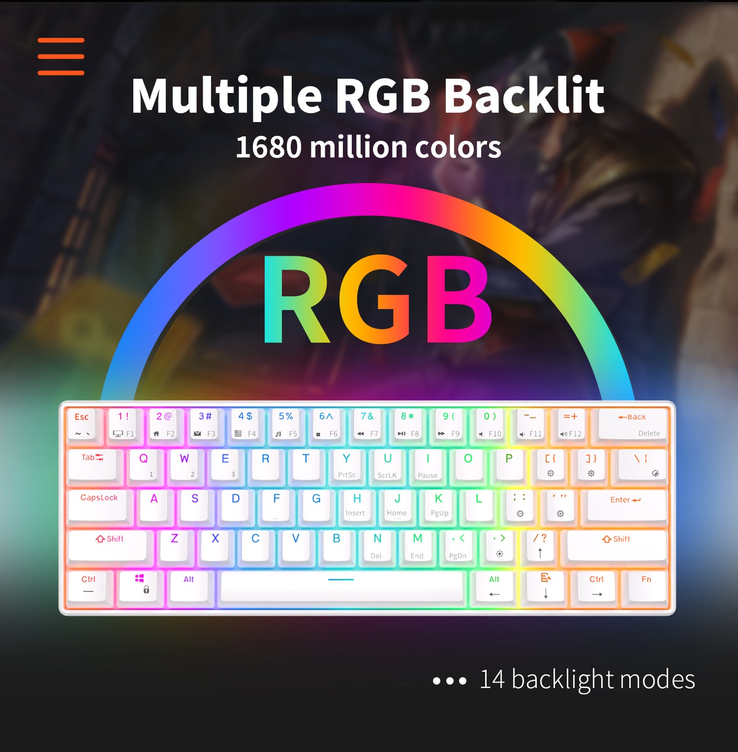 RK61  Wireless RGB Mechanical 60% Keyboard