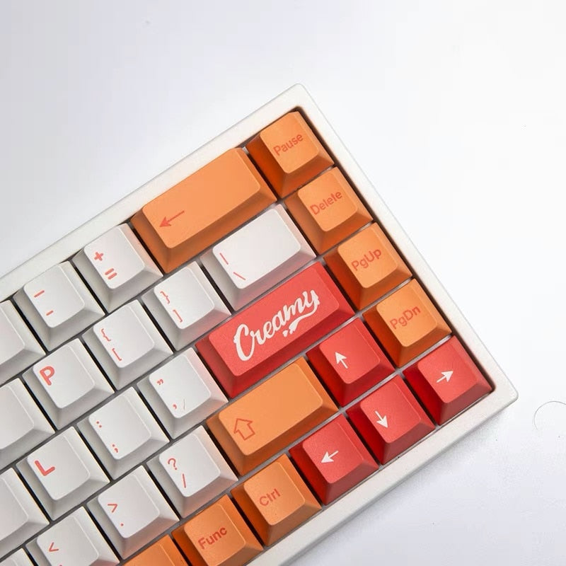 Peach Keycaps PBT Cherry Profile