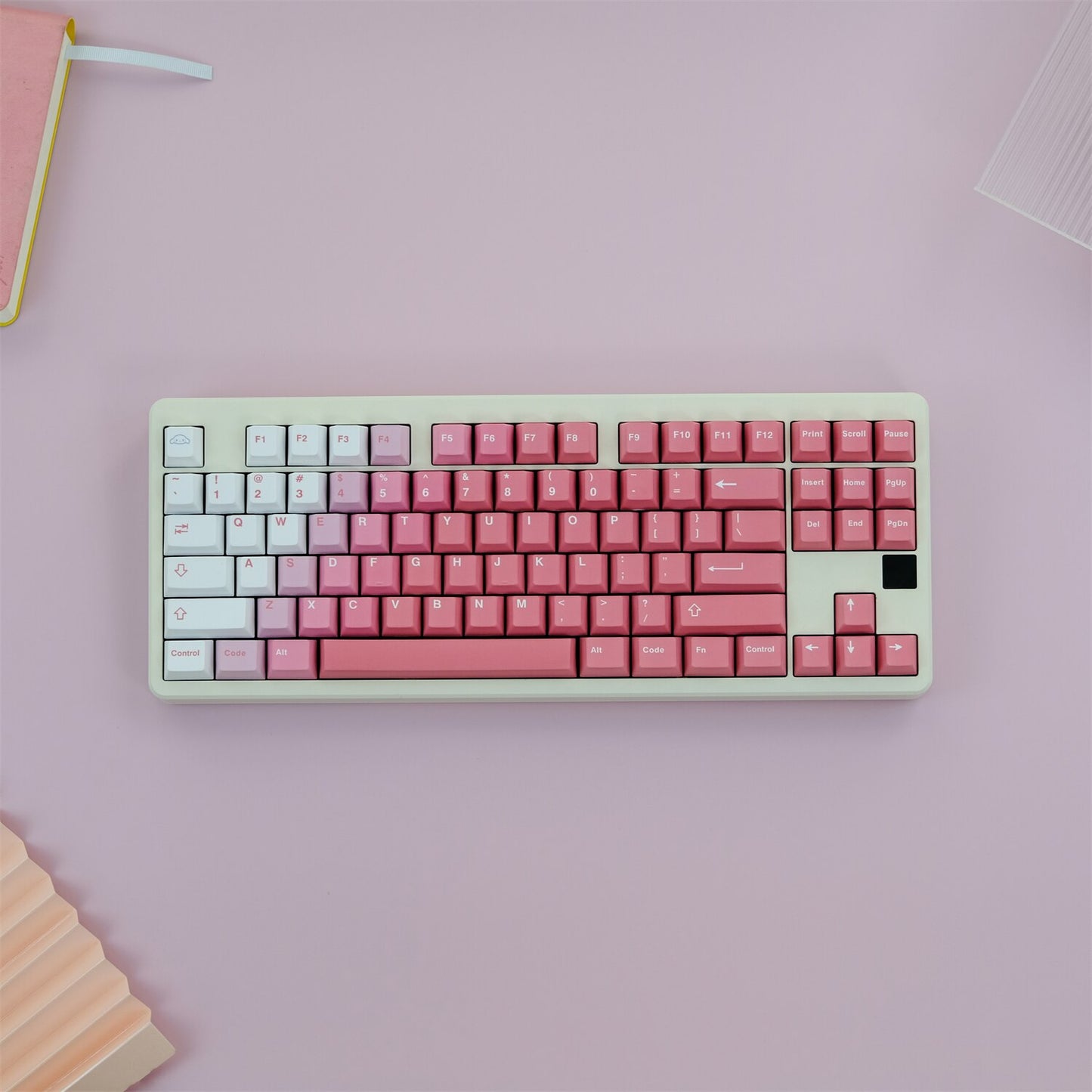 Gradient Powder PBT Cherry Profile Keycaps