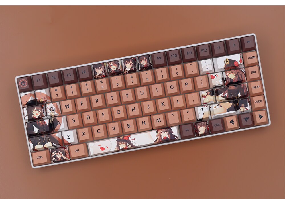 Genshin Walnut Cherry Profile PBT Keycaps