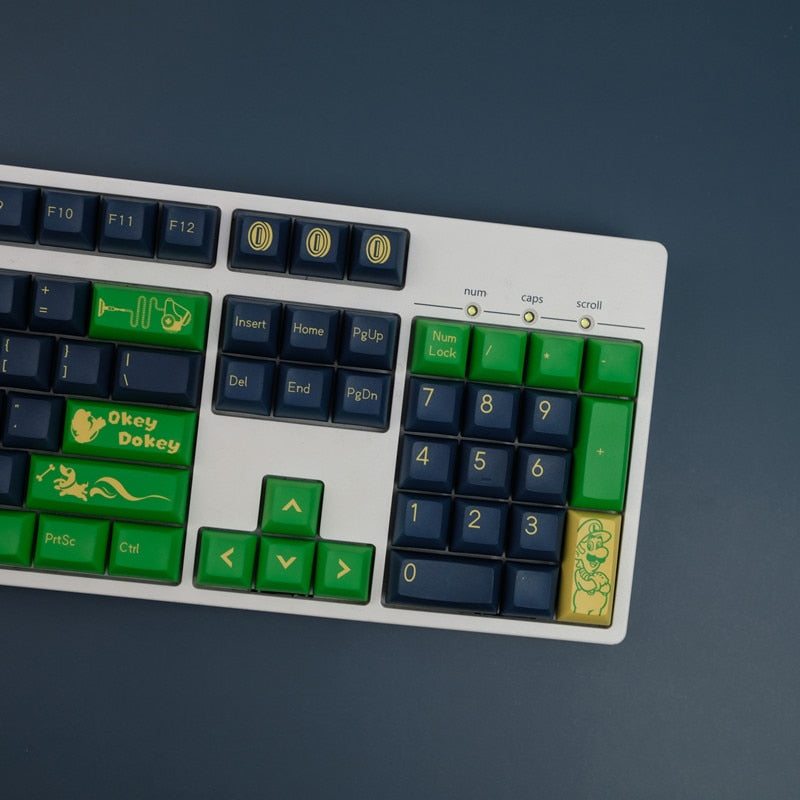 Luigi PBT KCA Profile Keycaps