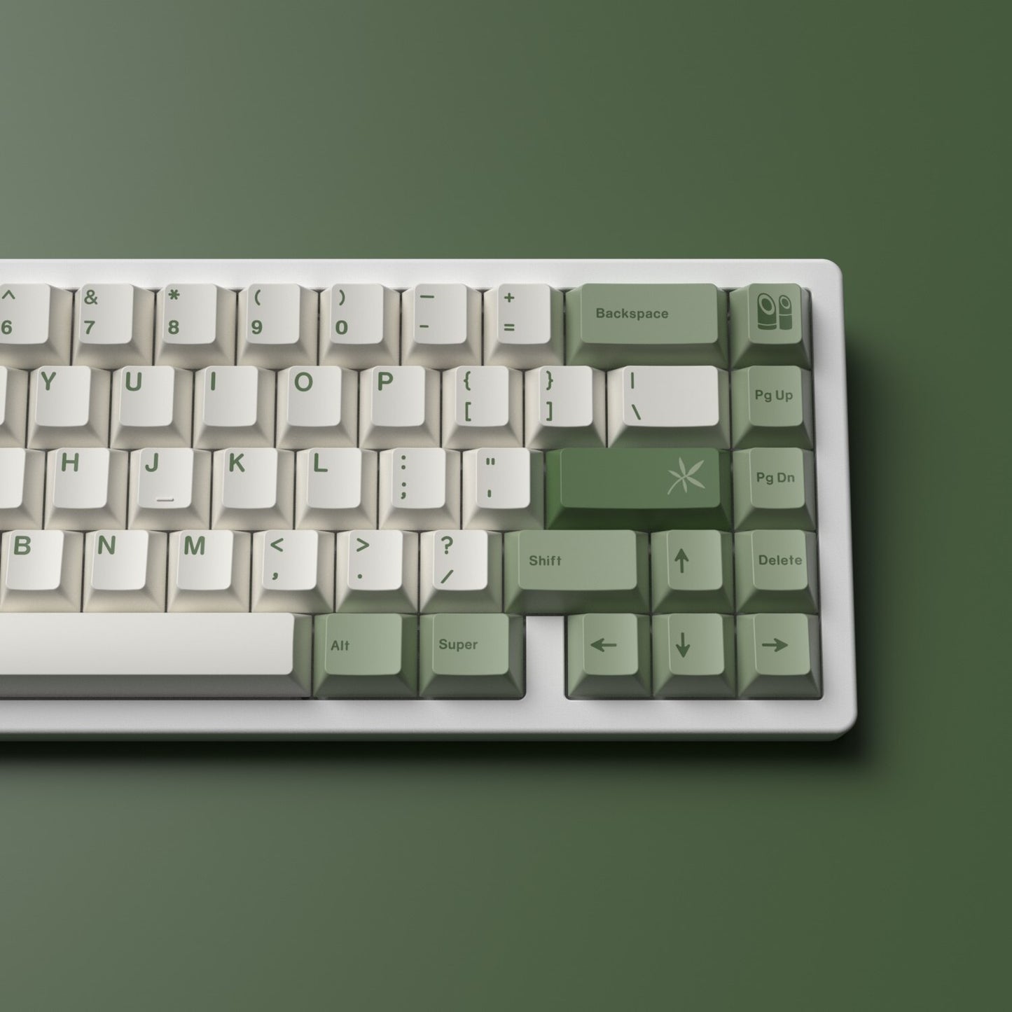 Bamboo Forest Keycaps PBT Cherry Profile