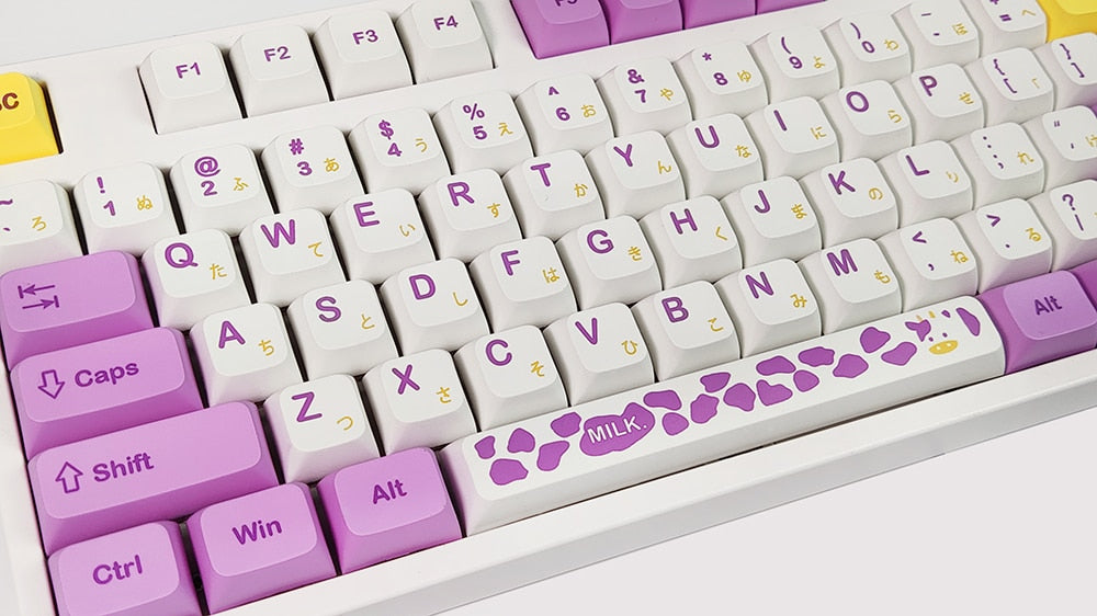 Taro Cow PBT  XDA Profile Keycaps