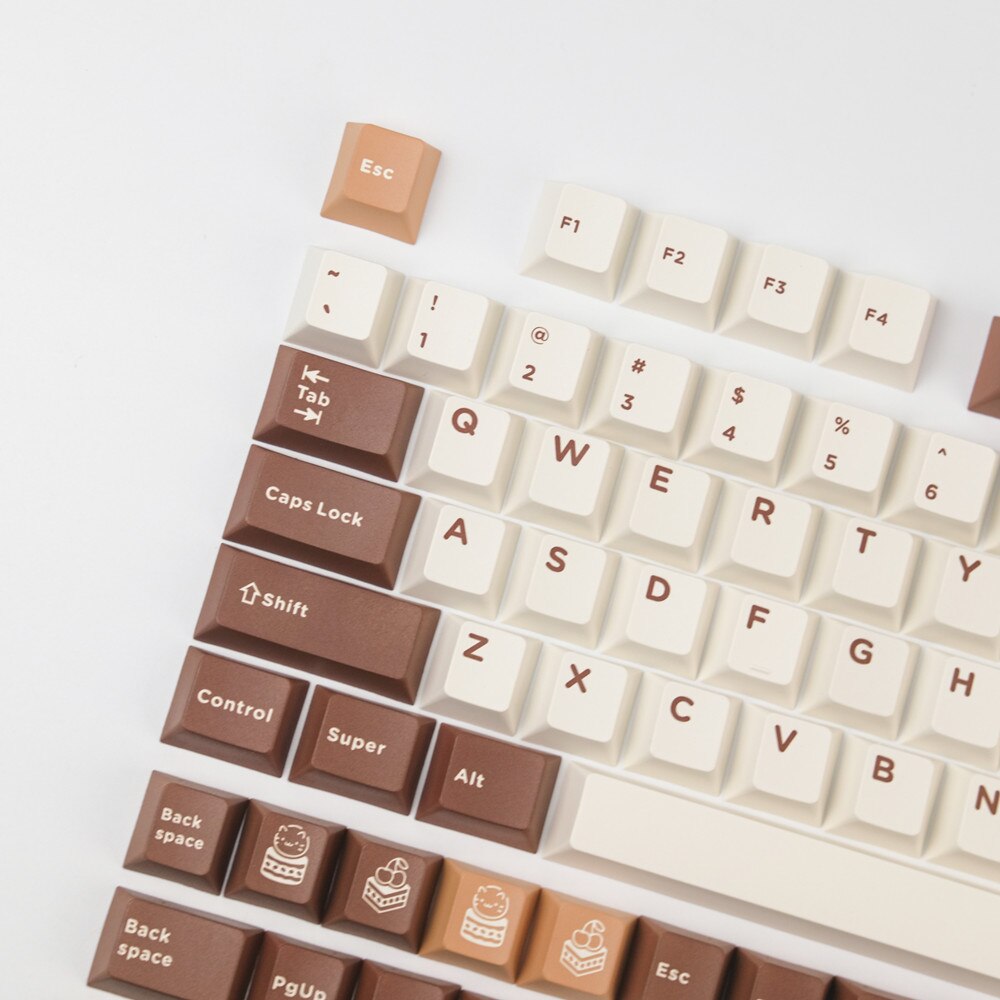 Tiramisu PBT Cherry Profile Keycaps