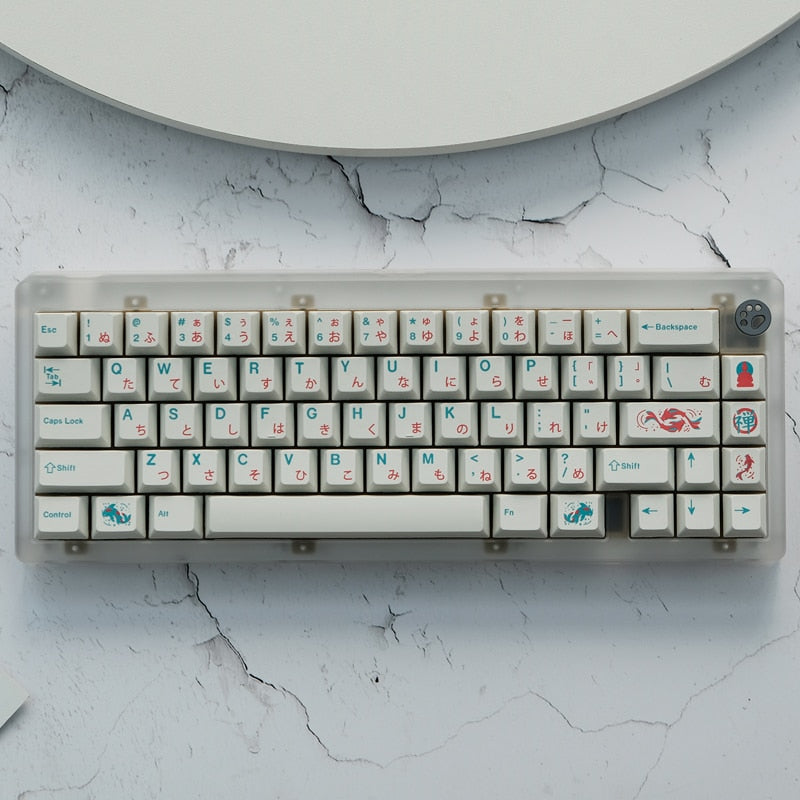 Zen Pond PBT DYE-SUB Cherry Profile Keycaps