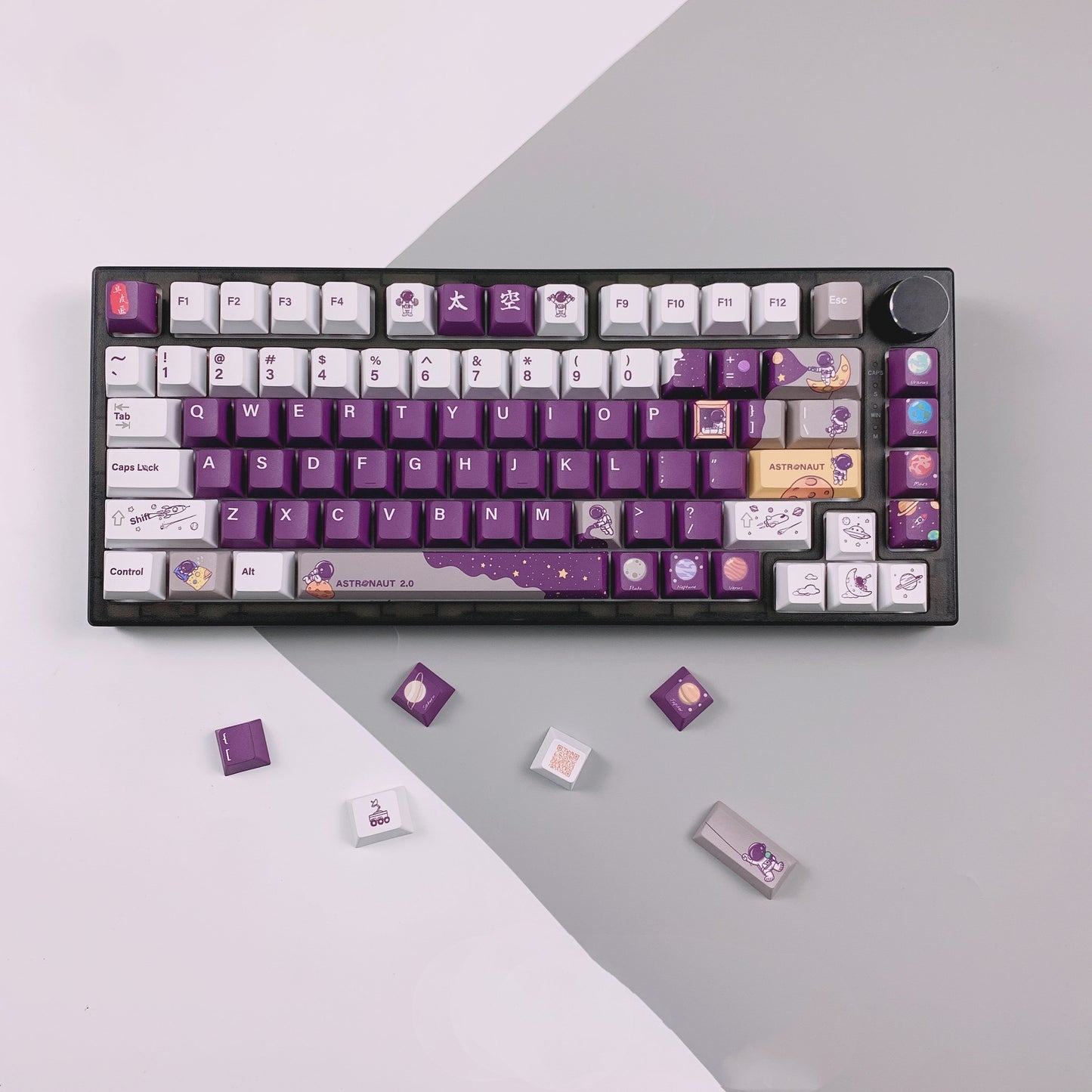 Spaceman PBT Cherry Profile Keycaps