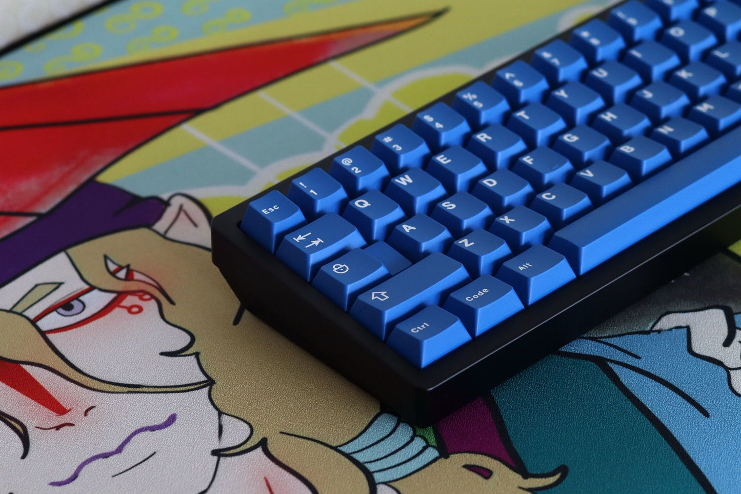 Aifei Icon Classic Blue Keycaps ABS Double Shot Keycaps Cherry Profile