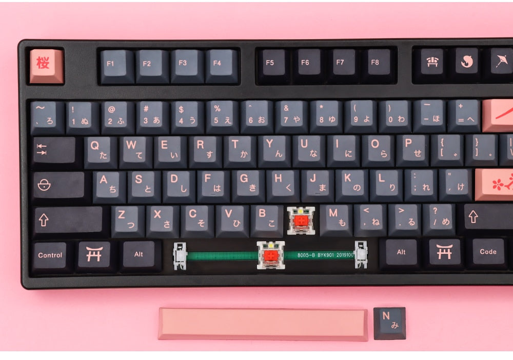 Nightsakura Cherry Profile PBT Keycaps