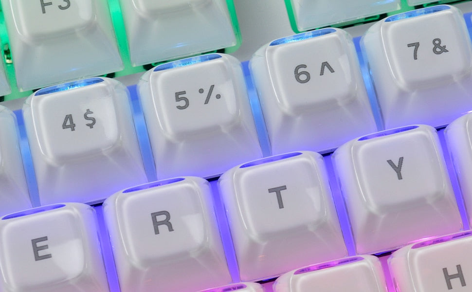 Multicolor Jelly Round OEM Profile Keycaps