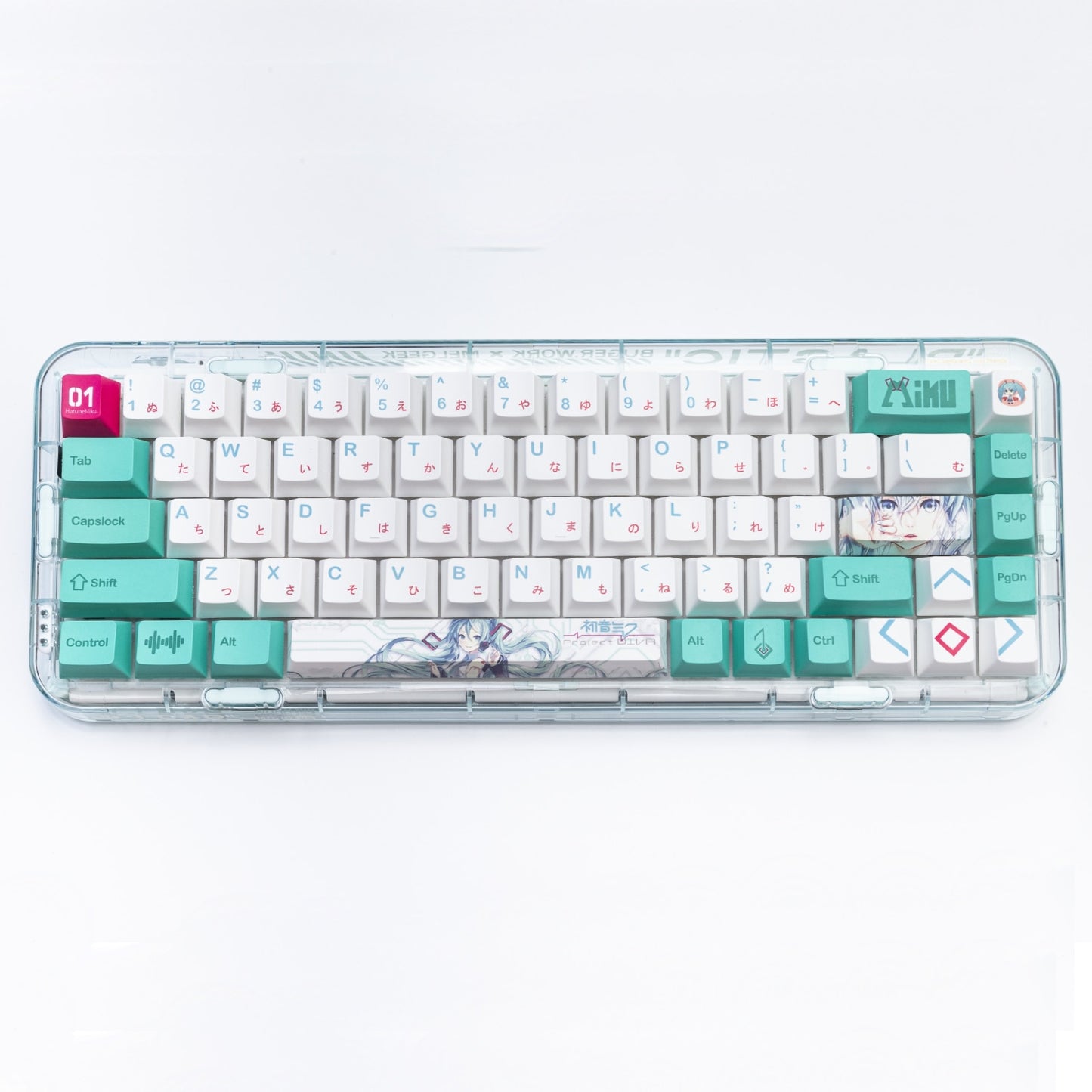 Miku Cherry profile PBT Keycaps