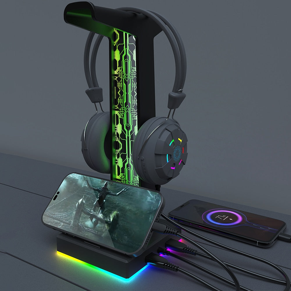 RGB Gaming Headphone Stand