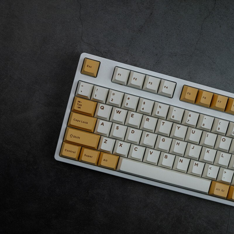 Pineapple Cake PBT Cherry Profile Keycaps F