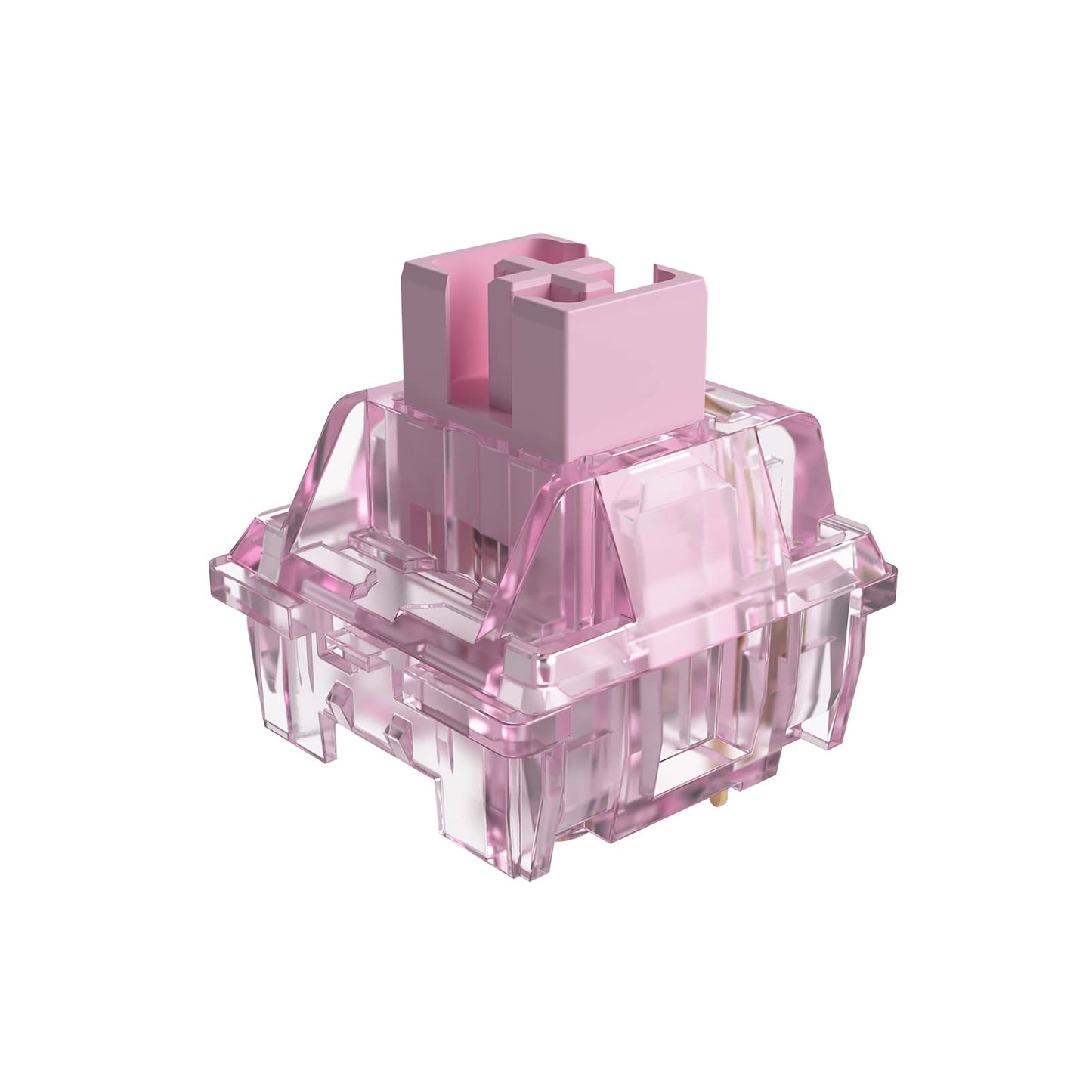 Akko CS Jelly Pink Switches 3 Pin 45gf خطي مفتاح مقاوم للغبار متوافق مع لوحة المفاتيح الميكانيكية MX (45 قطعة) 