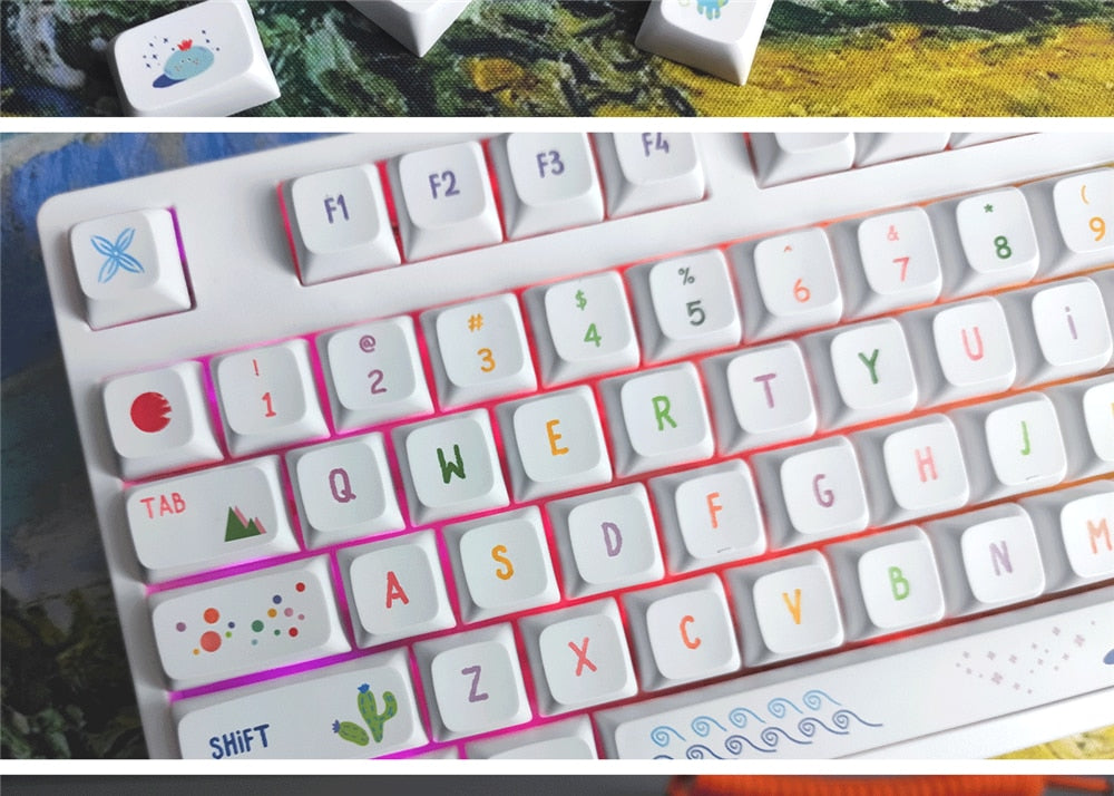 Summer Fruits PBT XDA Keycaps