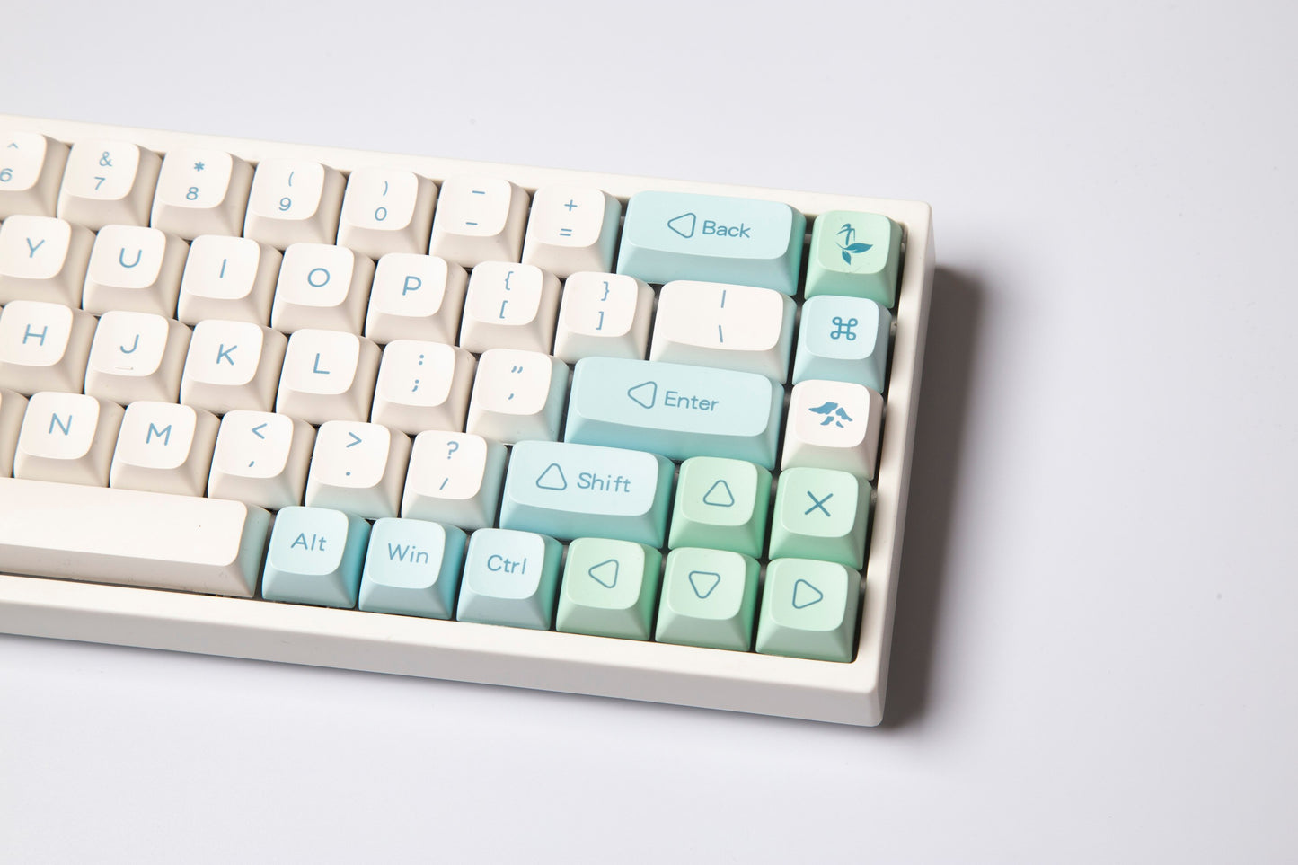 Ice Mint Keycaps PBT XDA Profile