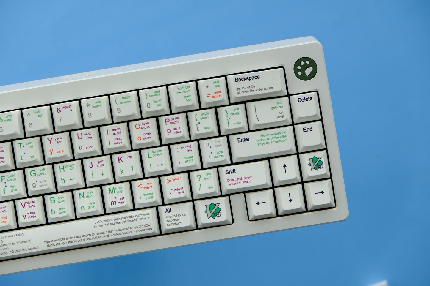 VIM Coder PBT Keycaps ملف تعريف الكرز