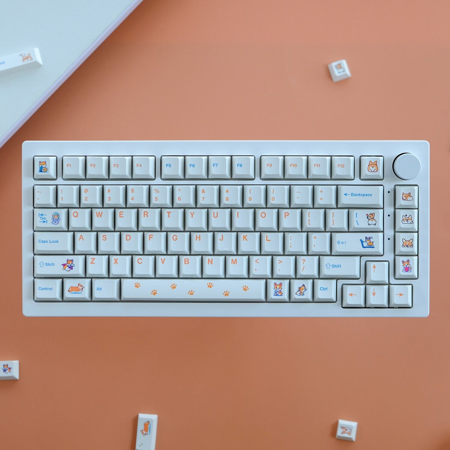 Corgi Cute Cherry Profile Keycaps